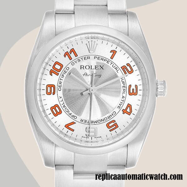 replica automatic Rolex Air-king 114200SAO Rolex Calibre 2813 Men's Automatic Silver-tone
