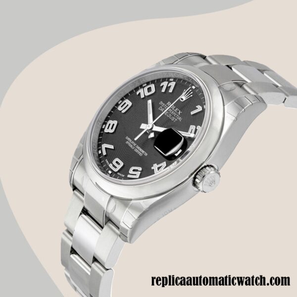 replica automatic Rolex Datejust 116200BKCAO Men's Rolex Calibre 2836/2813 Black Concentric Dial - Image 3