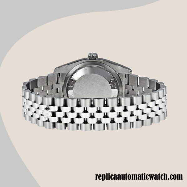 replica automatic Rolex Datejust Men's Rolex Calibre 2836/2813 116200BLCAJ 12mm Silver-tone - Image 4