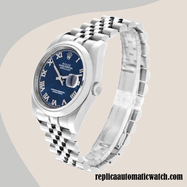 replica automatic Rolex Datejust Rolex Calibre 2836/2813 Men's 116200BLRJ Silver-tone - Image 3