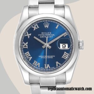 replica automatic Rolex Datejust 116200BLRO Men's Rolex Calibre 2836/2813 Silver-tone