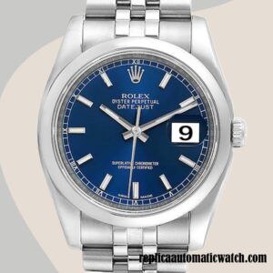 replica automatic Rolex Datejust Rolex Calibre 2836/2813 116200BLSJ Men's 12mm Automatic