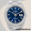replica automatic Rolex Datejust 116200BLSO Rolex Calibre 2836/2813 Men's Blue Dial Silver-tone