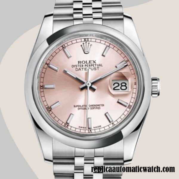 replica automatic Rolex Datejust Rolex Calibre 2836/2813 116200PSJ Men's Pink Dial 12mm