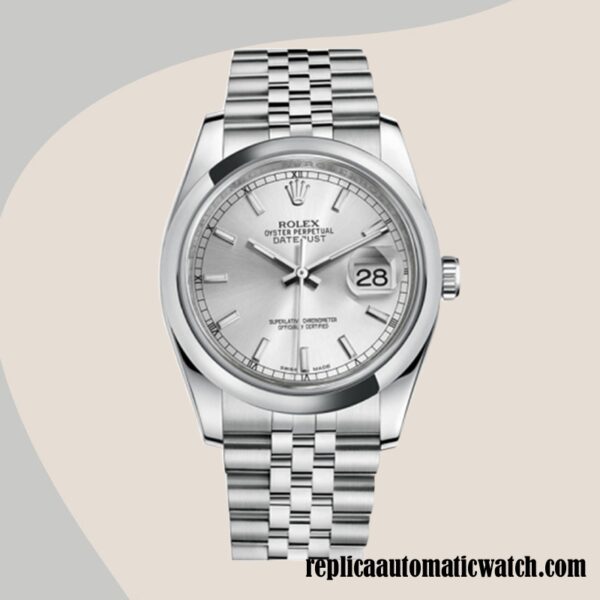 replica automatic Rolex Datejust Rolex Calibre 2836/2813 Men's 116200SSJ 12mm - Image 2
