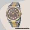 replica automatic Rolex Datejust 116203BKMDO Rolex Calibre 2836/2813 Men's Black Mother of Pearl Dial - Image 2