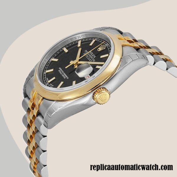 replica automatic Rolex Datejust 116203BKSJ Men's Rolex Calibre 2836/2813 Hands and Markers Automatic - Image 3