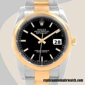 replica automatic Rolex Datejust Rolex Calibre 2836/2813 116203BKSO Men's Black Dial Automatic