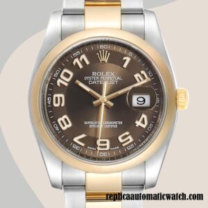 replica automatic Rolex Datejust Rolex Calibre 2836/2813 Men's 116203BRAO Hands and Markers Brown Dial