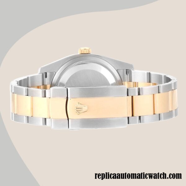 replica automatic Rolex Datejust Rolex Calibre 2836/2813 Men's 116203BRAO Hands and Markers Brown Dial - Image 4