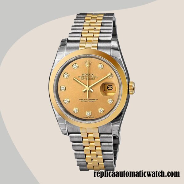 replica automatic Rolex Datejust Rolex Calibre 2836/2813 116203CDJ Men's 12mm - Image 2
