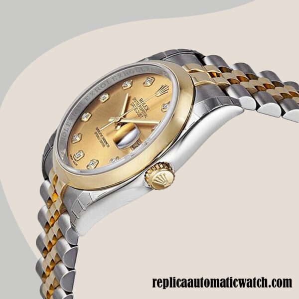 replica automatic Rolex Datejust Rolex Calibre 2836/2813 116203CDJ Men's 12mm - Image 3