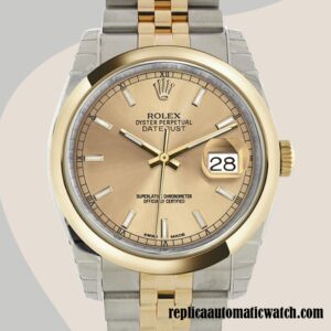 replica automatic Rolex Datejust Rolex Calibre 2836/2813 116203CSJ Men's Champagne Dial Automatic