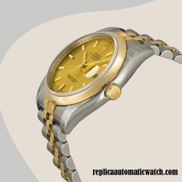 replica automatic Rolex Datejust Rolex Calibre 2836/2813 116203CSJ Men's Champagne Dial Automatic - Image 3