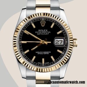 replica automatic Rolex Datejust Rolex Calibre 2836/2813 116233BKSO Men's Automatic Hands and Markers
