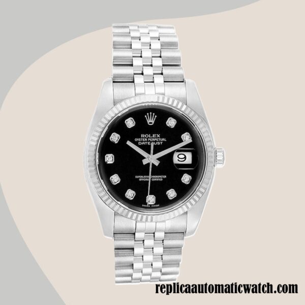 replica automatic Rolex Datejust Men's Rolex Calibre 2836/2813 116234BKDJ  Automatic - Image 2