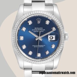 replica automatic Rolex Datejust Rolex Calibre 2836/2813 116234BLDO Men's Automatic Silver-tone