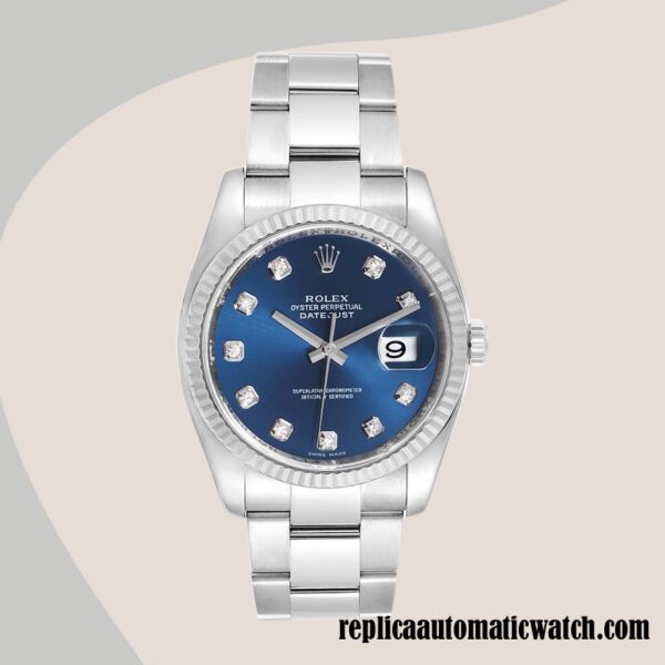 replica automatic Rolex Datejust Rolex Calibre 2836/2813 116234BLDO Men's Automatic Silver-tone - Image 2