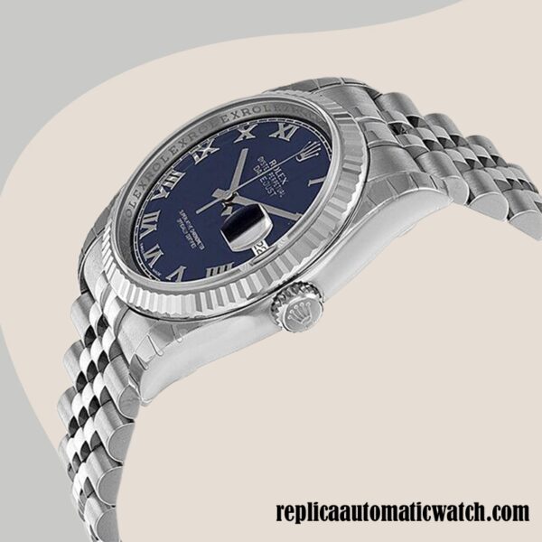 replica automatic Rolex Datejust Rolex Calibre 2836/2813 Men's 116234BLRJ 12mm Silver-tone - Image 3