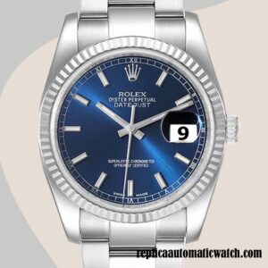 replica automatic Rolex Datejust Men's 116234BLSO Rolex Calibre 2836/2813 Blue Dial