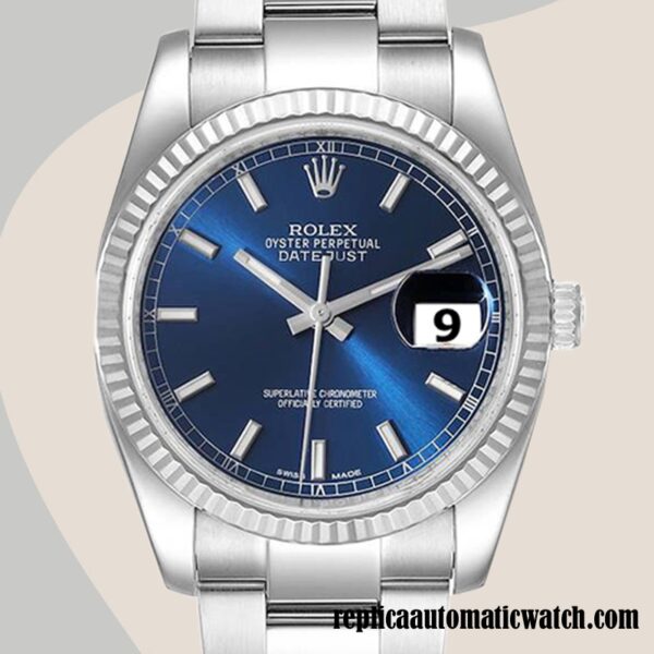 replica automatic Rolex Datejust Men's 116234BLSO Rolex Calibre 2836/2813 Blue Dial