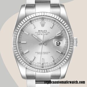replica automatic Rolex Datejust 116234SSO Men's Rolex Calibre 2836/2813 12mm Silver-tone