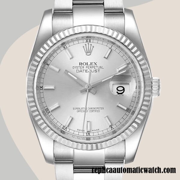 replica automatic Rolex Datejust 116234SSO Men's Rolex Calibre 2836/2813 12mm Silver-tone