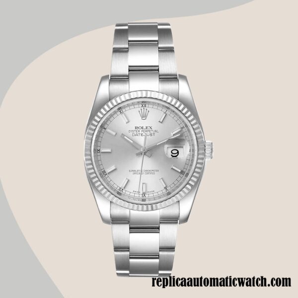 replica automatic Rolex Datejust 116234SSO Men's Rolex Calibre 2836/2813 12mm Silver-tone - Image 2