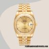 replica automatic Rolex Datejust Men's 116238-0059 Rolex Calibre 2836/2813 12mm Gold-tone - Image 2