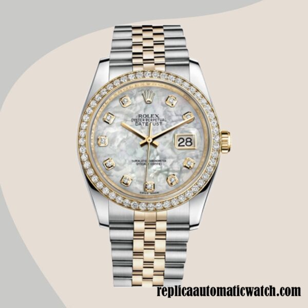 replica automatic Rolex Datejust Rolex Calibre 2836/2813 116243MDJ Men's Two-tone Automatic - Image 2