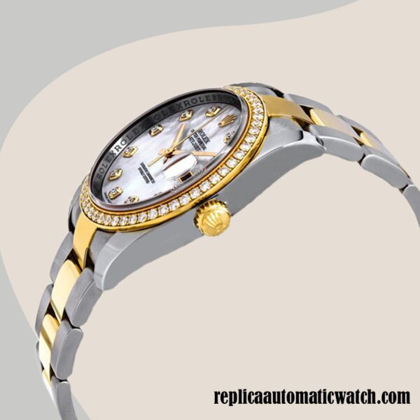 replica automatic Rolex Datejust Rolex Calibre 2836/2813 Men's 116243MDO 12mm Two-tone - Image 3