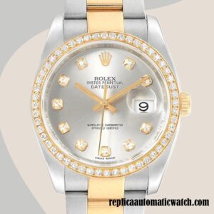 replica automatic Rolex Datejust Rolex Calibre 2836/2813 116243SDO Men's Silver Dial Automatic