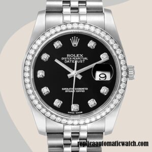replica automatic Rolex Datejust Men's Rolex Calibre 2836/2813 116244BKDJ  Silver-tone