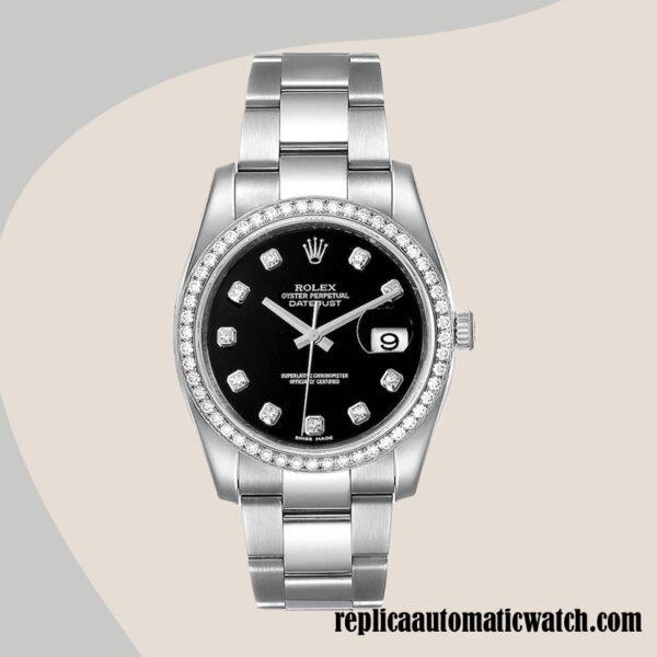 replica automatic Rolex Datejust Rolex Calibre 2836/2813 116244BKDO Men's 12mm - Image 2