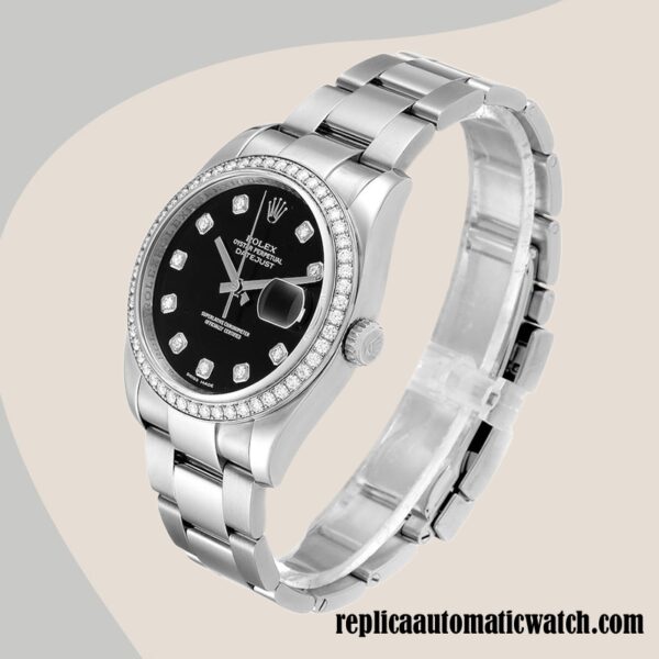 replica automatic Rolex Datejust Rolex Calibre 2836/2813 116244BKDO Men's 12mm - Image 3
