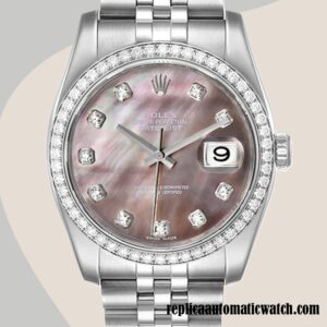 replica automatic Rolex Datejust 116244BKMDJ Rolex Calibre 2836/2813 Men's