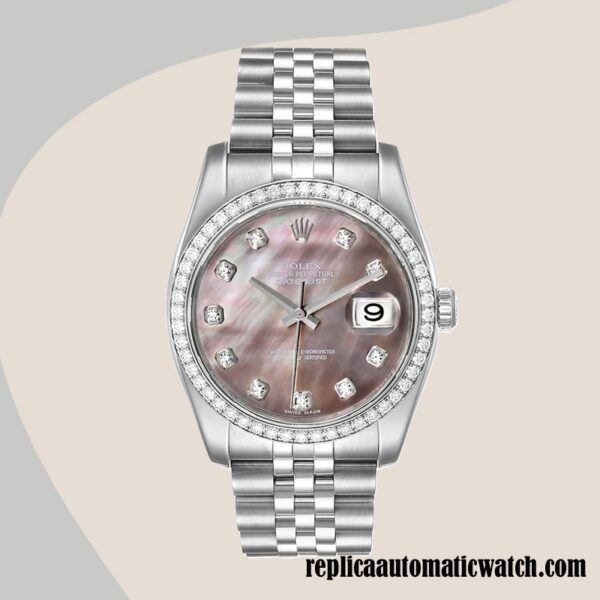 replica automatic Rolex Datejust 116244BKMDJ Rolex Calibre 2836/2813 Men's - Image 2