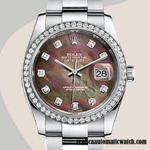 replica automatic Rolex Datejust Rolex Calibre 2836/2813 116244BKMDO Men's Mother of Pearl