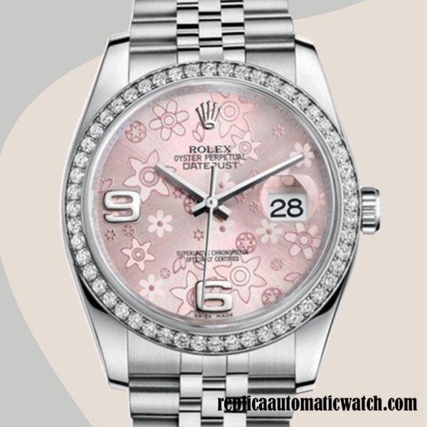 replica automatic Rolex Datejust 116244PFAJ Rolex Calibre 2836/2813 Men's