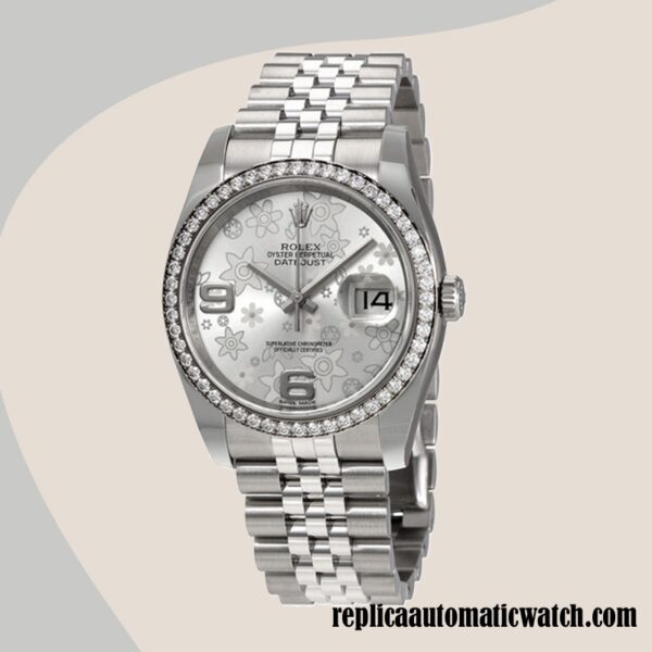 replica automatic Rolex Datejust 116244SFAJ Rolex Calibre 2836/2813 Men's Silver-tone - Image 2