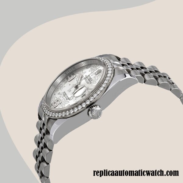 replica automatic Rolex Datejust 116244SFAJ Rolex Calibre 2836/2813 Men's Silver-tone - Image 3