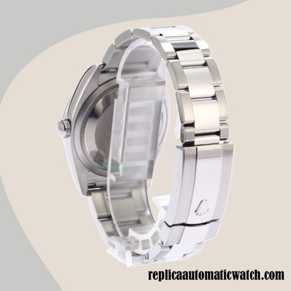 replica automatic Rolex Datejust Rolex Calibre 2836/2813 Men's 116244SFAO Silver Floral Dial - Image 3