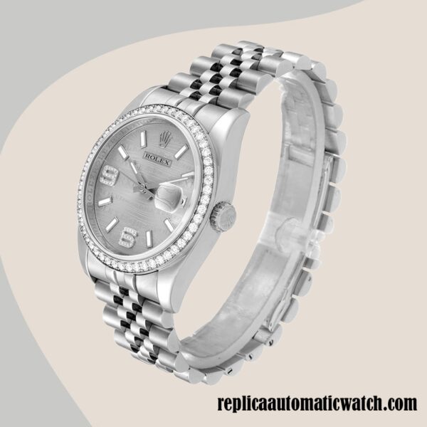 replica automatic Rolex Datejust Men's Rolex Calibre 2836/2813 116244SWDAJ 12mm - Image 3
