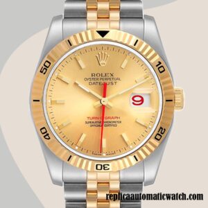 replica automatic Rolex Datejust Turn-o-graph Rolex Calibre 2813 116263 Men's Champagne Dial Automatic