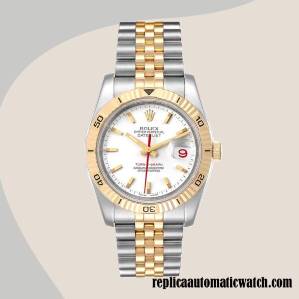 replica automatic Rolex Datejust Turn-o-graph Men's 116263 Rolex Calibre 2813 12mm - Image 5
