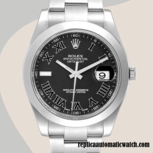 replica automatic Rolex Datejust Men's 116300BKRO Rolex Calibre 2836/2813 Automatic Silver-tone