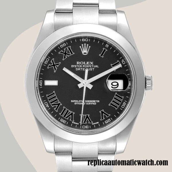 replica automatic Rolex Datejust Men's 116300BKRO Rolex Calibre 2836/2813 Automatic Silver-tone