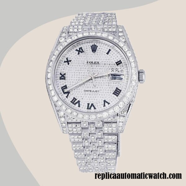 replica automatic Rolex Datejust 116300 Rolex Calibre 2836/2813 Men's Silver-tone - Image 2