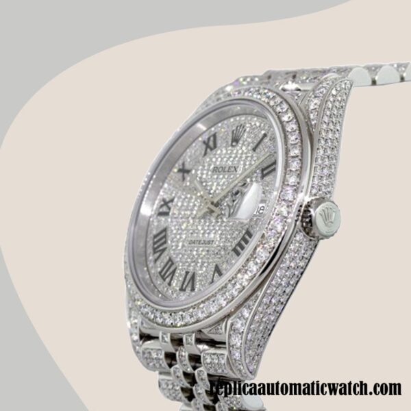replica automatic Rolex Datejust 116300 Rolex Calibre 2836/2813 Men's Silver-tone - Image 3