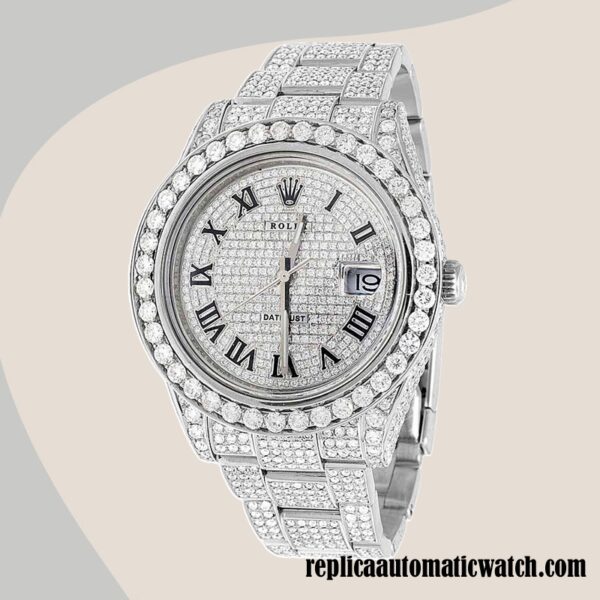 replica automatic Rolex Datejust 116300 Rolex Calibre 2836/2813 Men's Silver-tone - Image 5
